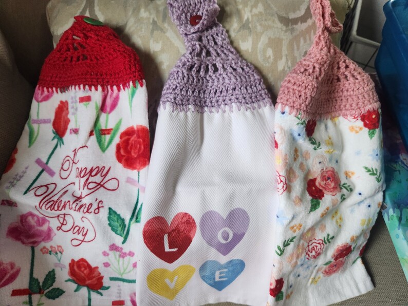 Valentines Day Hanging Hand Towels Etsy