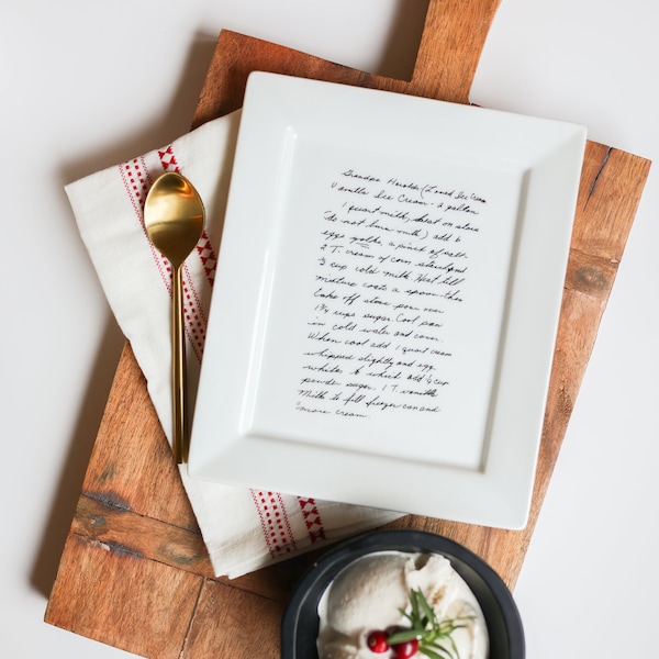 Your Family Recipe, Personalized Platter, Family Recipe Plate, Handwritten Recipe, Gifts For Mom, Personalized Gifts,Gifts For Her, Birthday