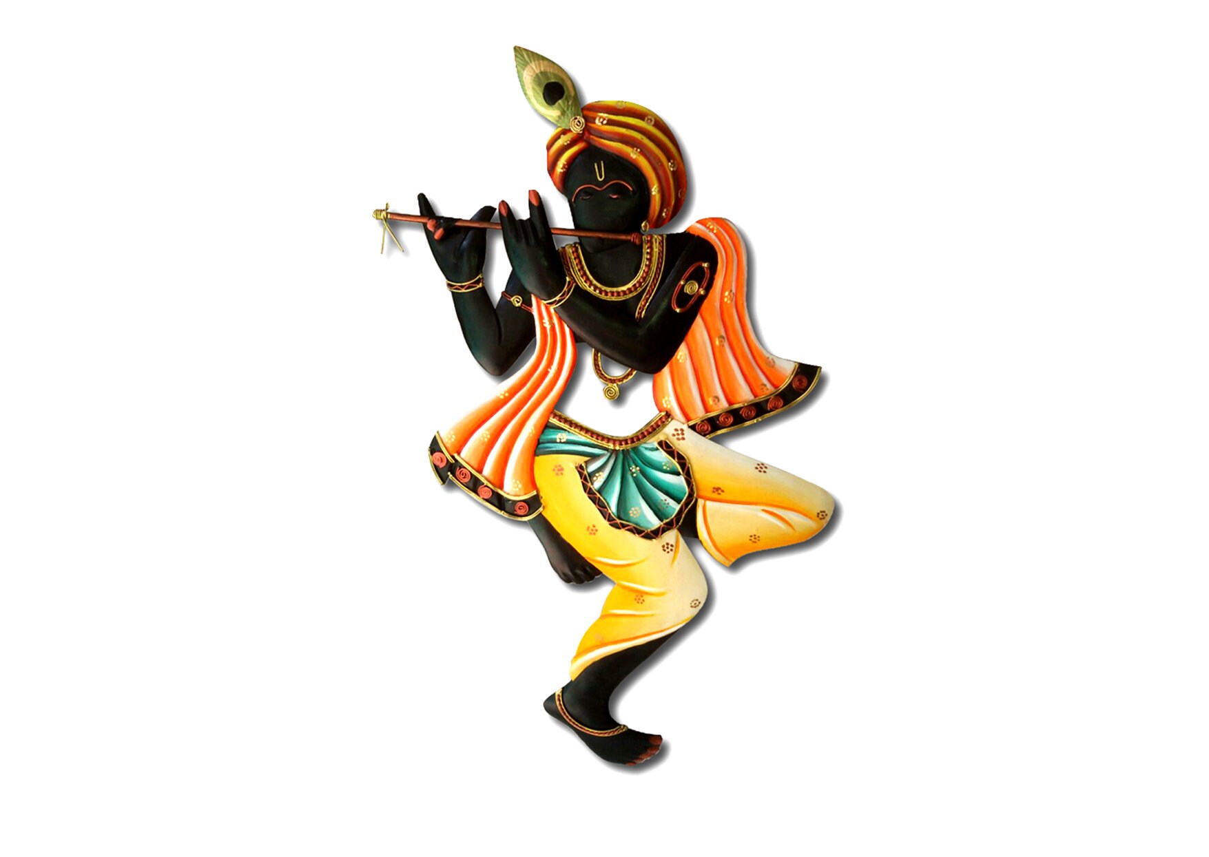 KRISHNA Flute Wall Hanging and Wall Decor Lord Krishna Wall | Etsy