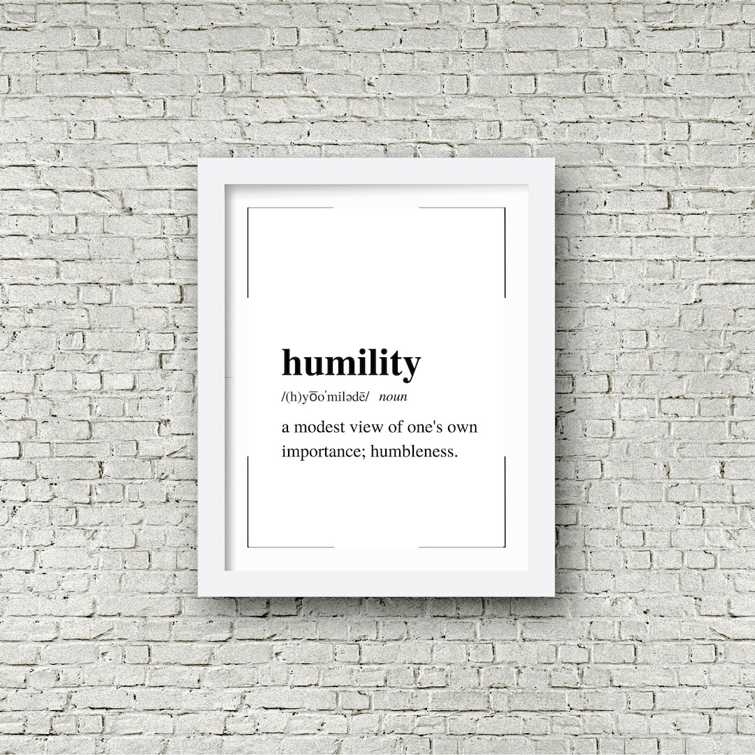 Humility Definition Print, Enneagram 2 Virtue, Enneagram 2 Printable ...
