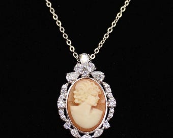 Jackie Kennedy Cameo Necklace: Camrose & Kross JBK Replica