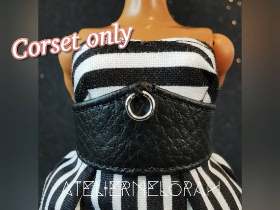 Under bust corset, underbust corset, doll clothing, fashiondoll  accessories, doll outfit.