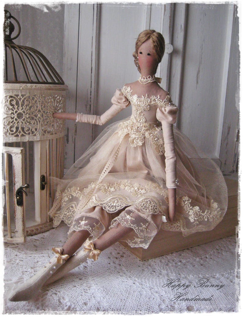 Tilda doll Tilda doll princess Handmade doll Fabric Primitive Etsy