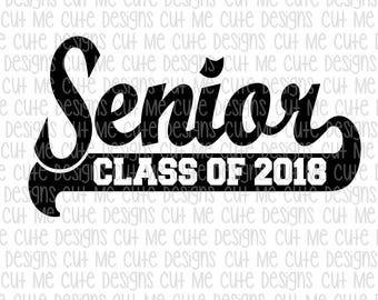 Class Of 2018 Svg Etsy