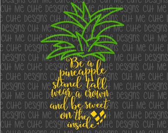 Download Be A Pineapple Stand Tall Svg Etsy SVG, PNG, EPS, DXF File