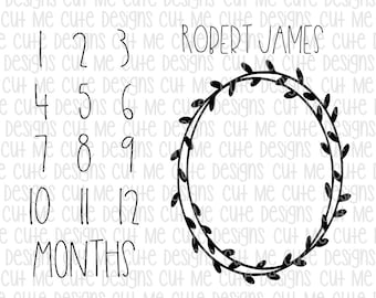 Milestone Blanket Svg Etsy