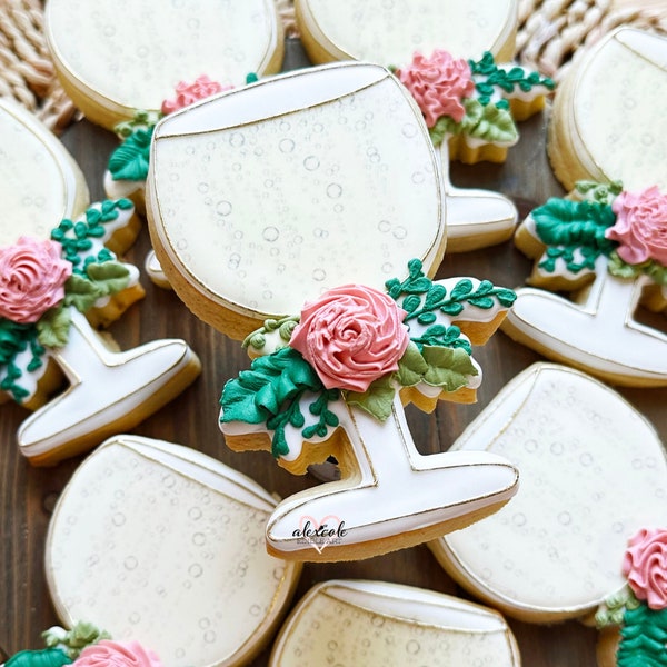 Champagne Flower Cookie Cutter