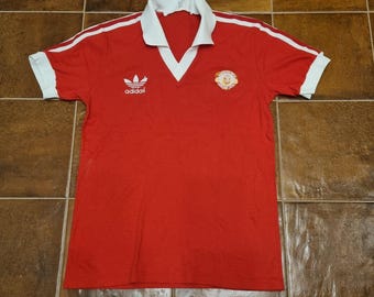 Camiseta de fútbol original vintage del Manchester United 1980-1982 UMBRO