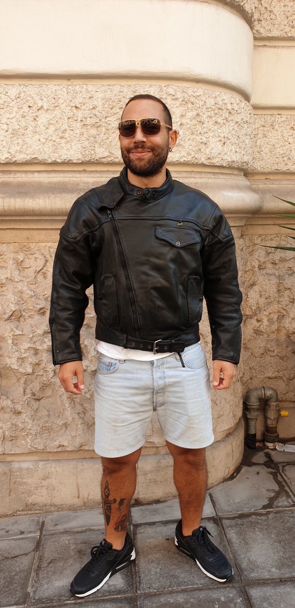 etsy leather biker jacket