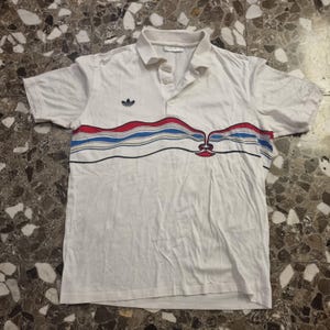 Vintage Stefan Edberg Adidas tennis Polo &#39;90
