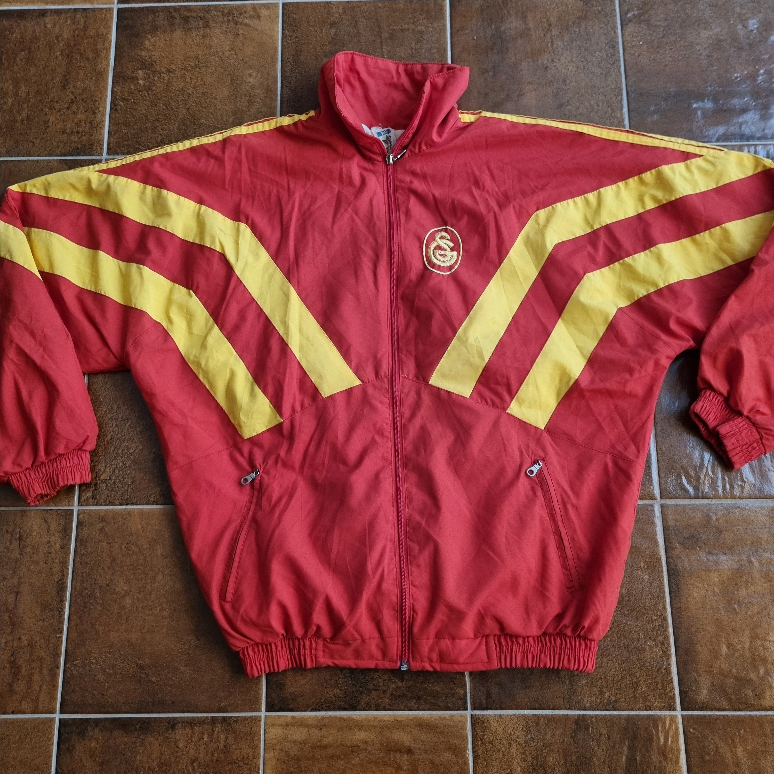 GALATASARAY ガラタサライ adidas ナイロンジャケット Vintage Adidas Galatasaray Football Jacket Soccer Warm