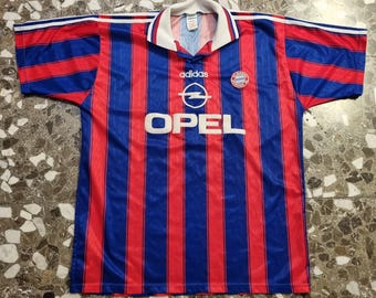 Vintage 90s Adidas Bayern Munich Yellow and Green Football Jersey