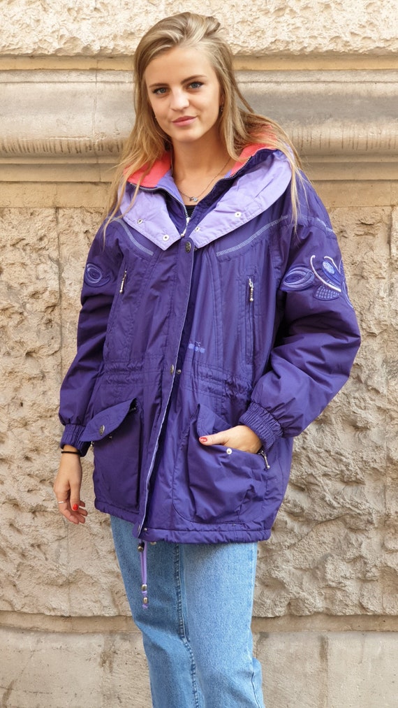 vintage 90s puffer ski snowboard jacket