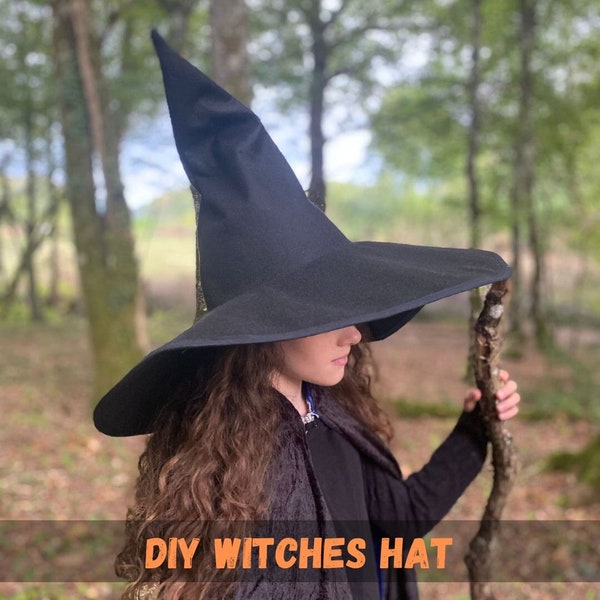 Wicked Witches Hat PDF SEWING PATTERN download sizes Kids to Adults