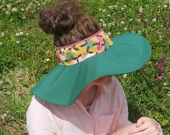 SEWING PATTERN - Topless Greystoke Sun Hat PDF sewing pattern download