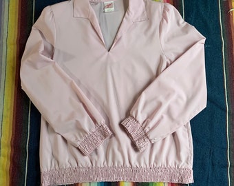 Vintage 1980s blush rose pink blouse