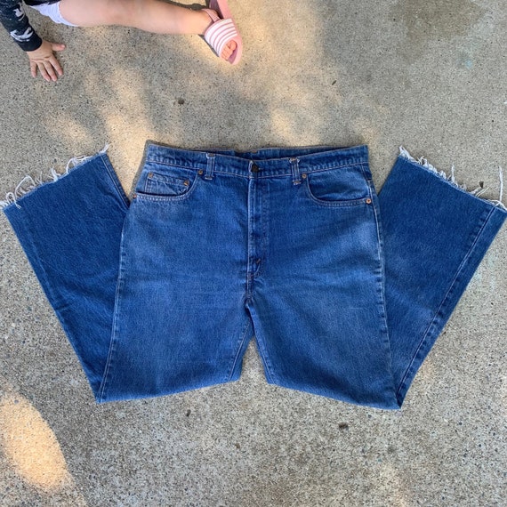 Vintage Mens Levi's 517-0217 Boot Cut Rigid Denim 38x29 Made in