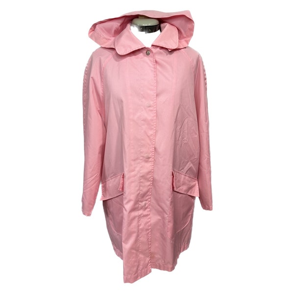 Pink London fog windbreaker