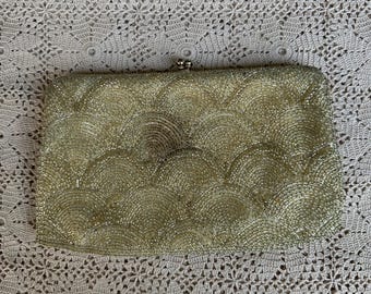Vintage vivant by sarne beaded clutch