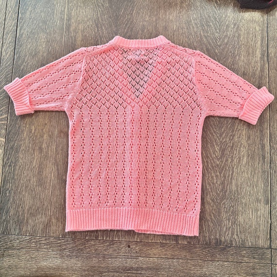 Vintage Knit Ribbed Short Sleeve