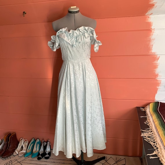 Vintage 1970s gunne sax prom dress size 3