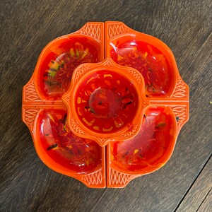 Vintage 1960s California originals 755 759 appetizer snack tray made in USA