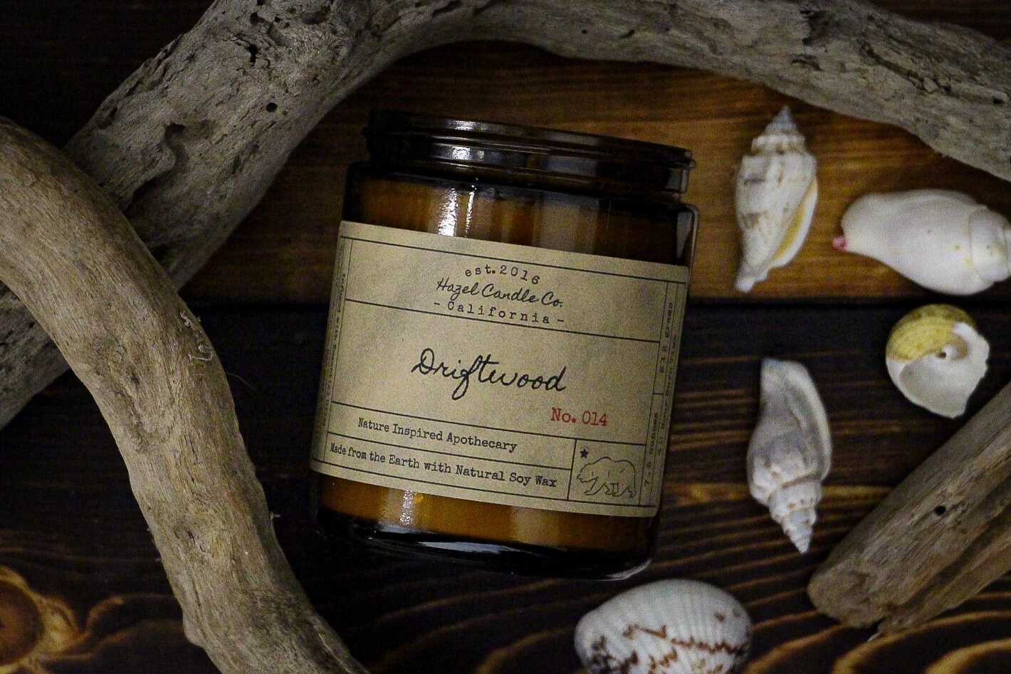 Driftwood Scented Candles, Eco Friendly, Vegan Soy Candle, Essential …