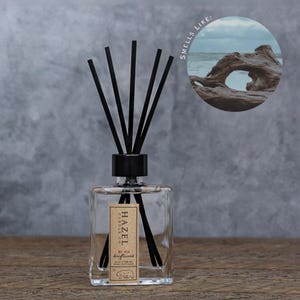 Driftwood Reed Diffuser – Teakwood and Sea Salt – Coastal Room Scent – Long Lasting & Flame Free – Eco Friendly – Handcrafted in California