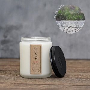 Fallen Rain Candle – Petrichor Earthy & Clean Rain Scent – Soy Coconut Wax – Calming Home Fragrance – Eco Friendly – Handcrafted