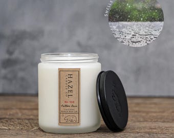 Fallen Rain Candle – Petrichor Earthy & Clean Rain Scent – Soy Coconut Wax – Calming Home Fragrance – Eco Friendly – Handcrafted