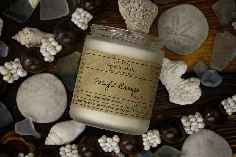 Pacific Breeze Scented Candles Eco Friendly Vegan Soy Etsy