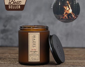 Campfire Candle – Smoky Birch & Saffron, Natural Soy Wax