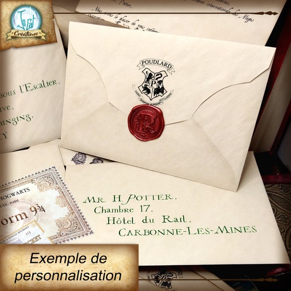 Lettre d'admission à l'école des sorciers Poudlard - DIY Harry Potter