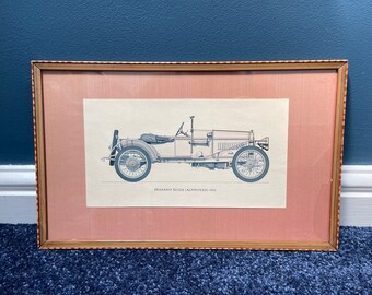 Vintage Hispano Suiza (Alphonso) 1912 Auto Druck - Gerahmtes Wanddekor