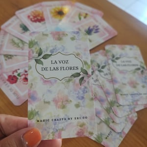 Cartas Oráculo, jeu Oracle, Flower Oracle, Oráculo en espagnol, Oraculo de las flores, oracle imprimable, cartes positives