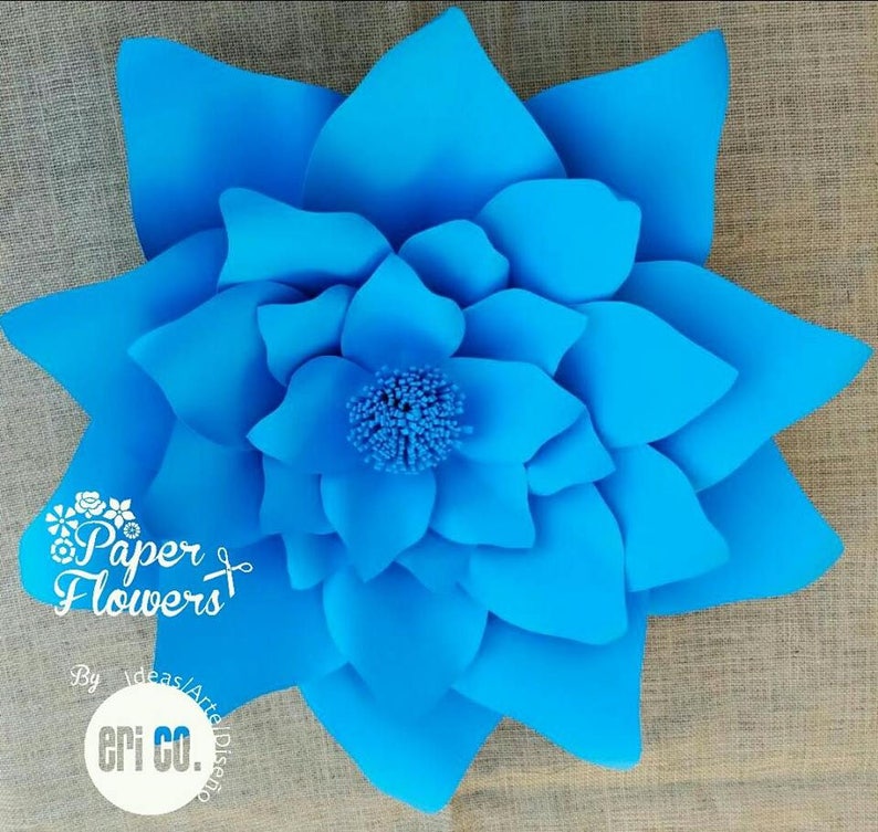Giant Paper Flower Template Etsy