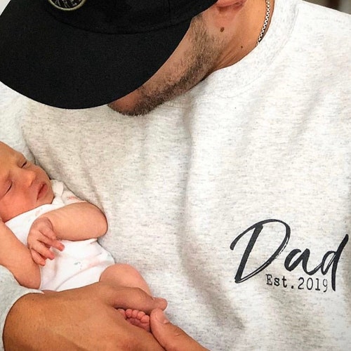 Dad Est Shirt Custom Dad Shirt Dad Gift for New Dad Sweatshirt - Etsy