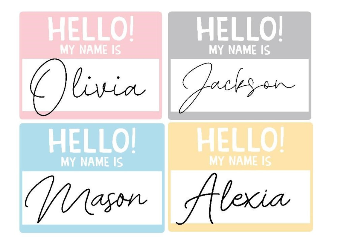 Hello My Name is Baby Boy Shirt Custom Name Baby