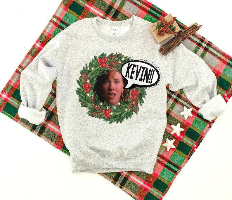 Home Alone Ugly Christmas Sweater Home Alone Kevin Shirt Home | Etsy