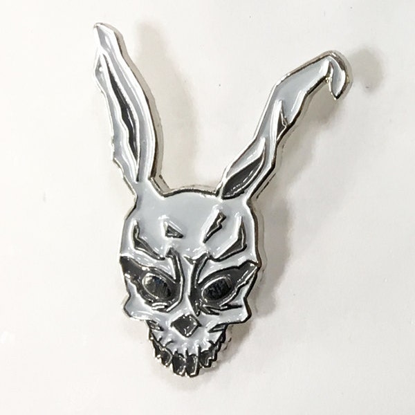 Frank the Rabbit Donnie Darko White Hat Pin