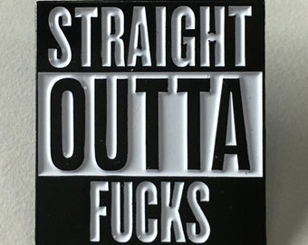 Straight Outta Fucks 2020 Soft Enamel Hat Pin