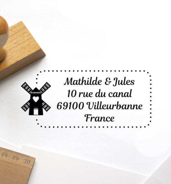 Personalized Address Stamp With Molin, Custom Rubber Stamp, Personalized  Stamp, Personalized Gift 