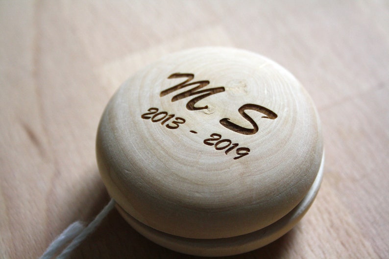 Wooden Yoyo Personalized Birthday Aniversary Gift Engraved Etsy
