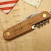 Personalized Knife, engraved pocket Knives, personalization with your name, custom gift for him, multi tool, 3 accessories, unique present