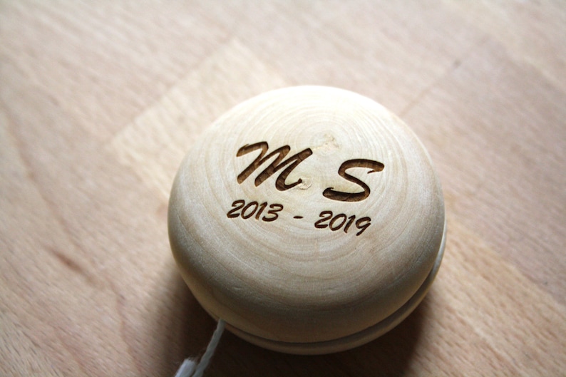 Wooden Yoyo Personalized Birthday Aniversary Gift Engraved Etsy