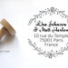 Custom adress or wedding stamp, for personalized save the date, names, to customize your letters, thank You Cards, flowers, wood 2 inches
