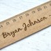 Personalized Wooden Ruler Unique Desk Accessory - Etsy