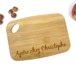 Small customizable cutting board, aperitif or breakfast board, 20 x 14 cm
