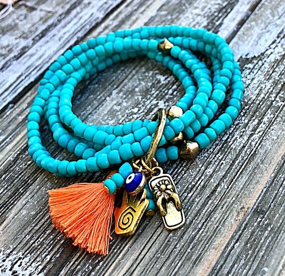Yoga bracelets etsy sale