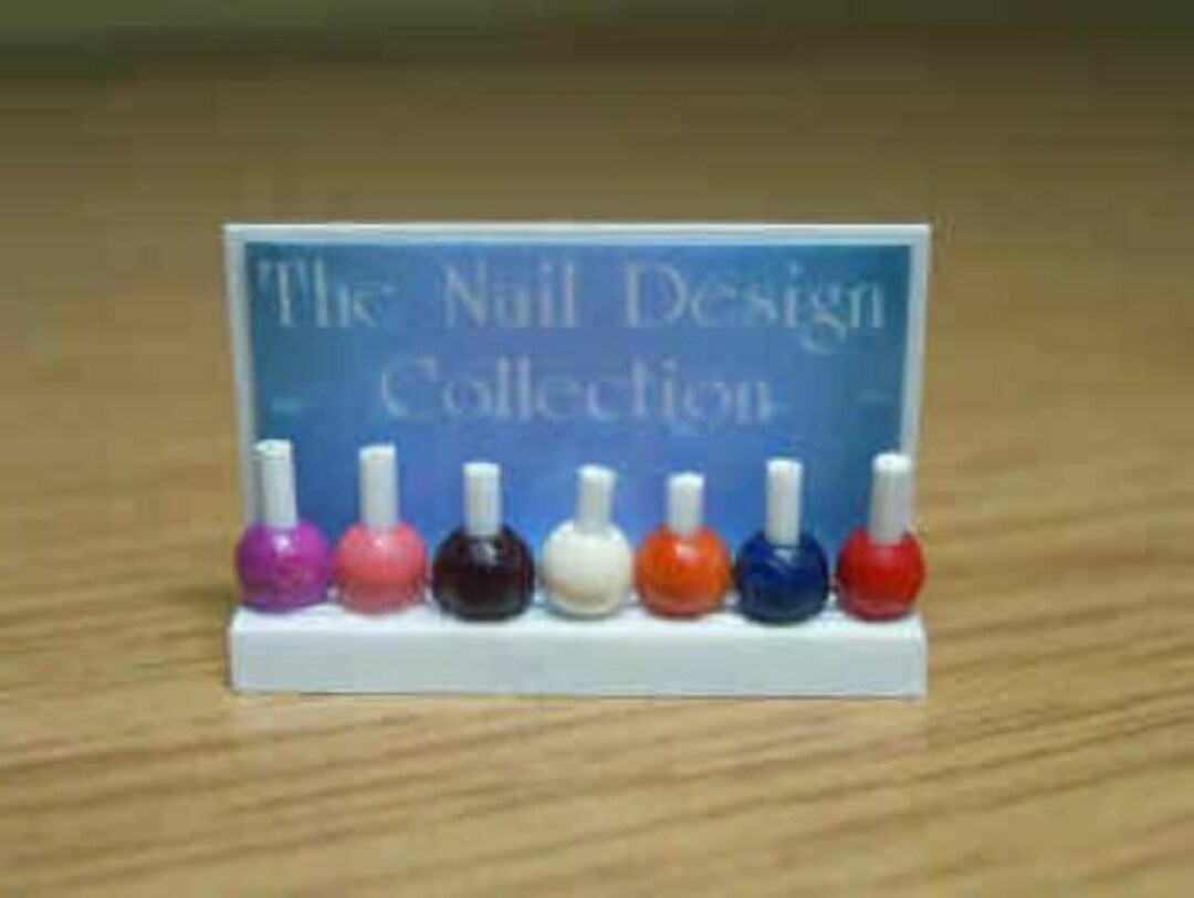 Dollhouse Miniature Nail Varnish Display by Delph Miniatures Etsy
